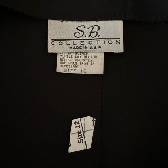 Black Maxi Skirt High Waist Button Front Wrap Skirt Size 12 • NEW WITH TAGS • - Picture 7 of 11